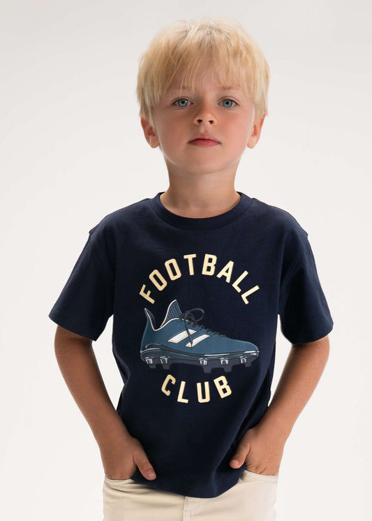 Boys' football boots T-shirt