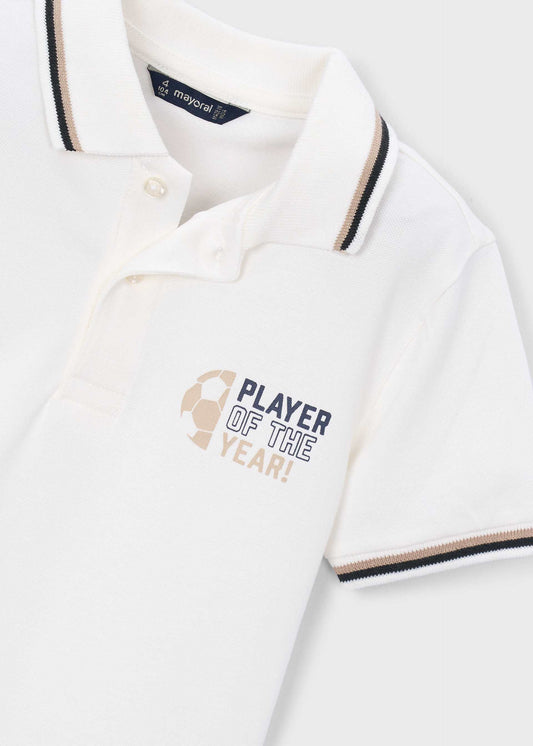 Boys' football polo shirt