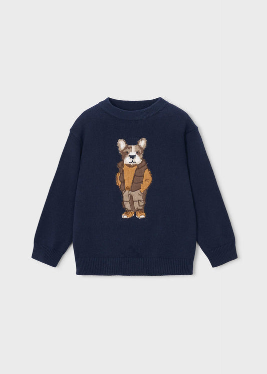 Boys' intarsia jumper