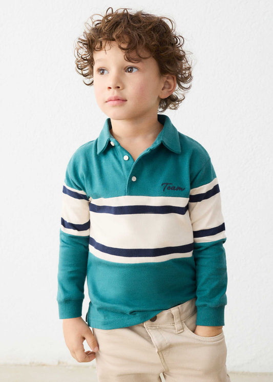 Boys' mixed-colour polo shirt