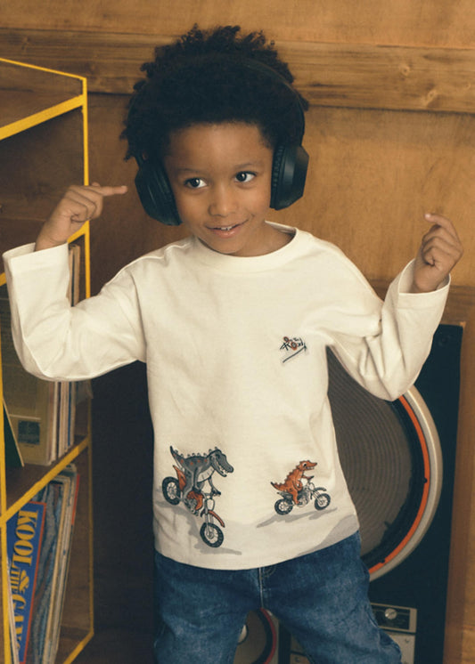 Boys' motorbike T-shirt