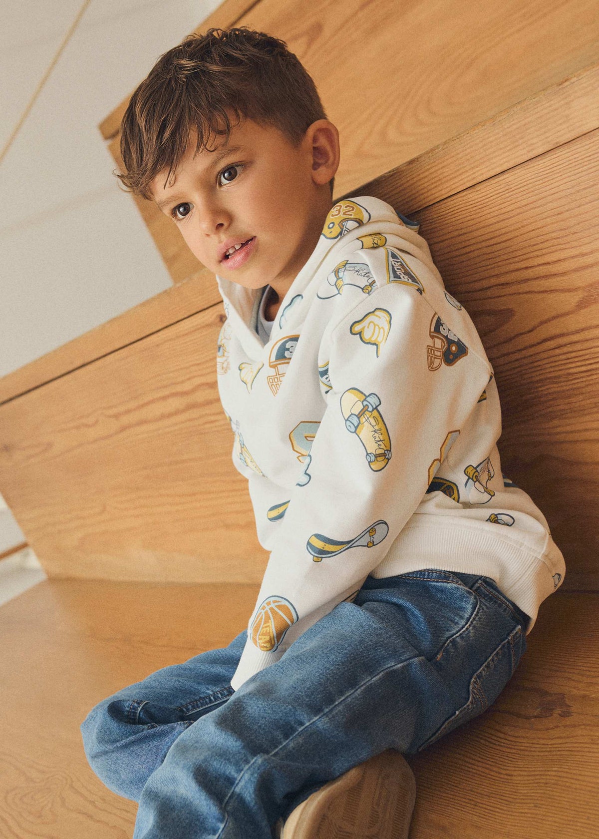 Boys' printed sweatshirt