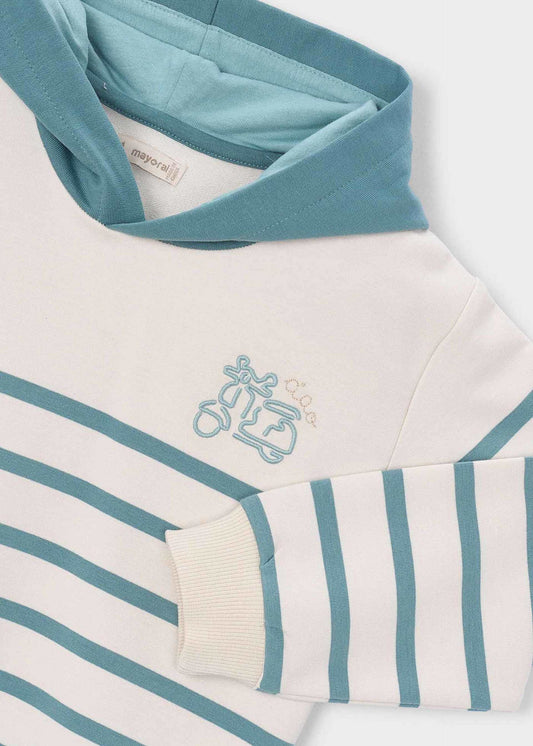 Gestreiftes Strick-Sweatshirt für Jungen
