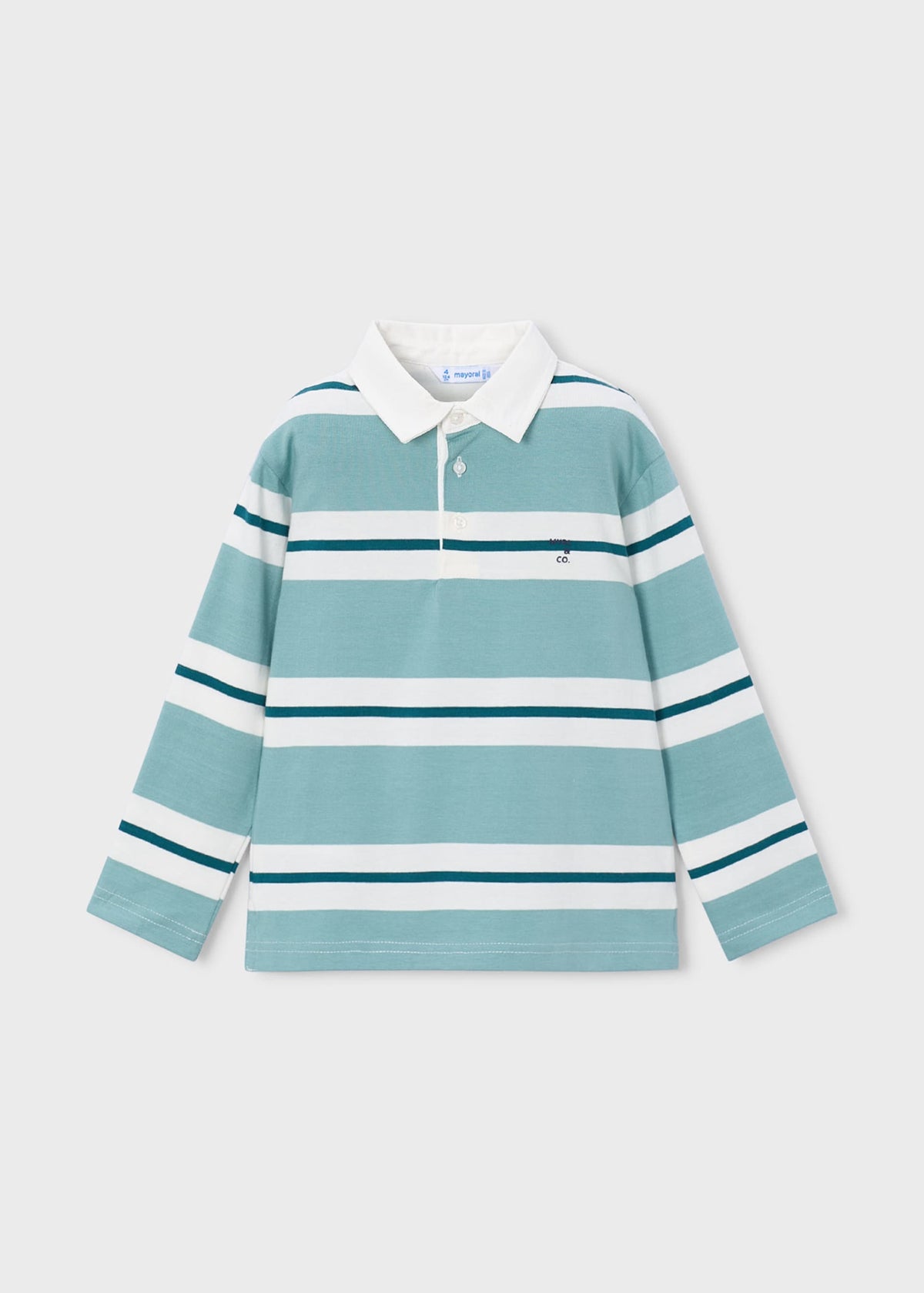 Boys' striped polo shirt