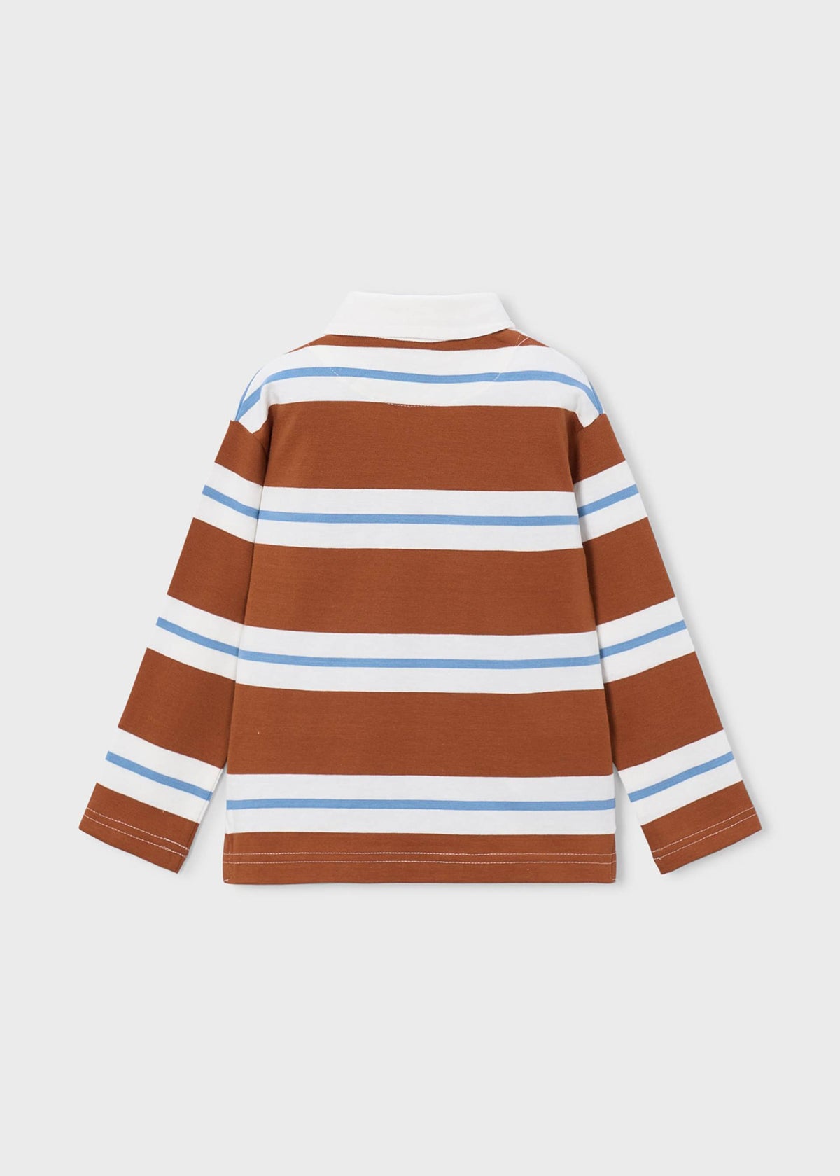 Boys' striped polo shirt