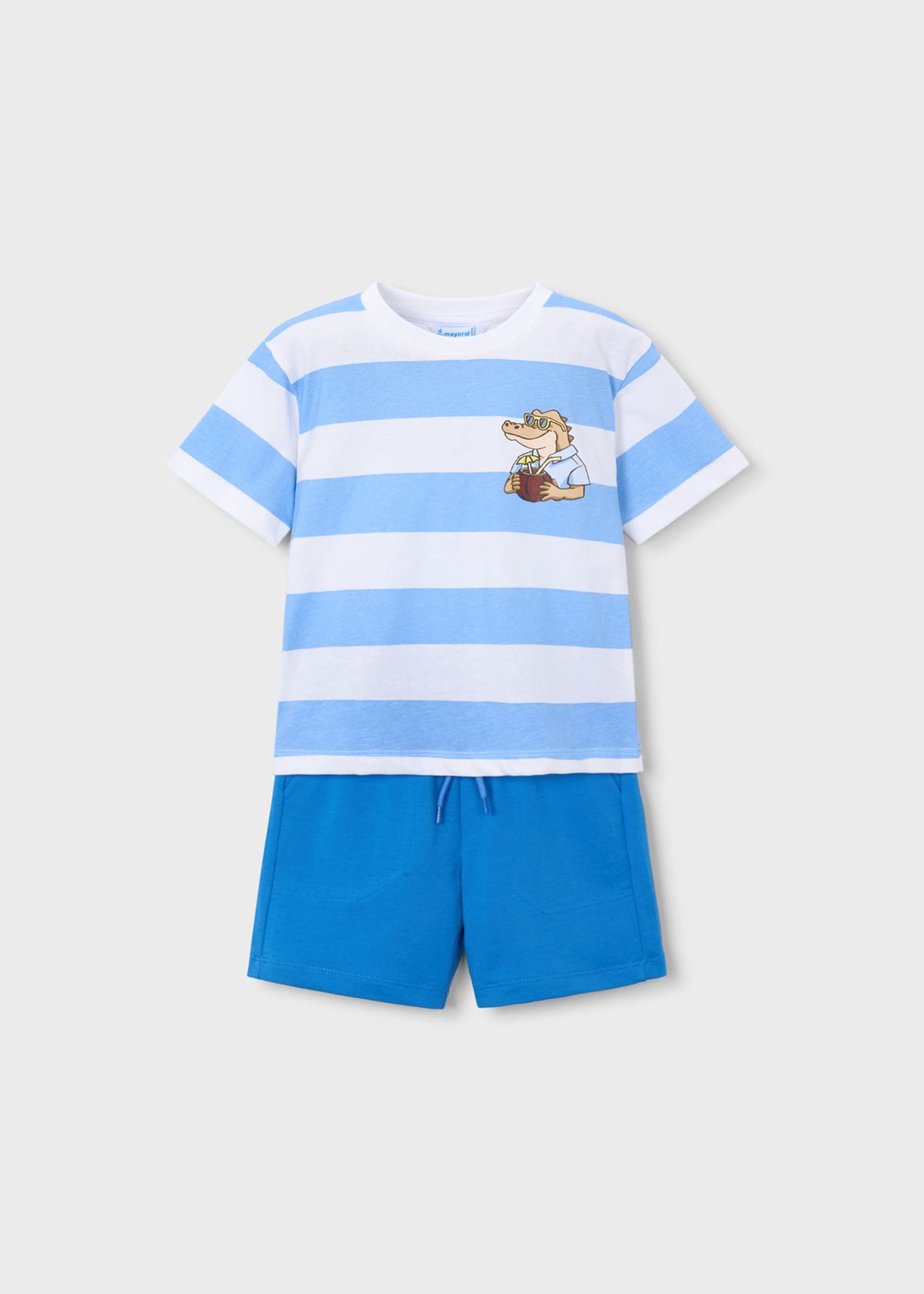 Boys' striped trousers and T-shirt set
