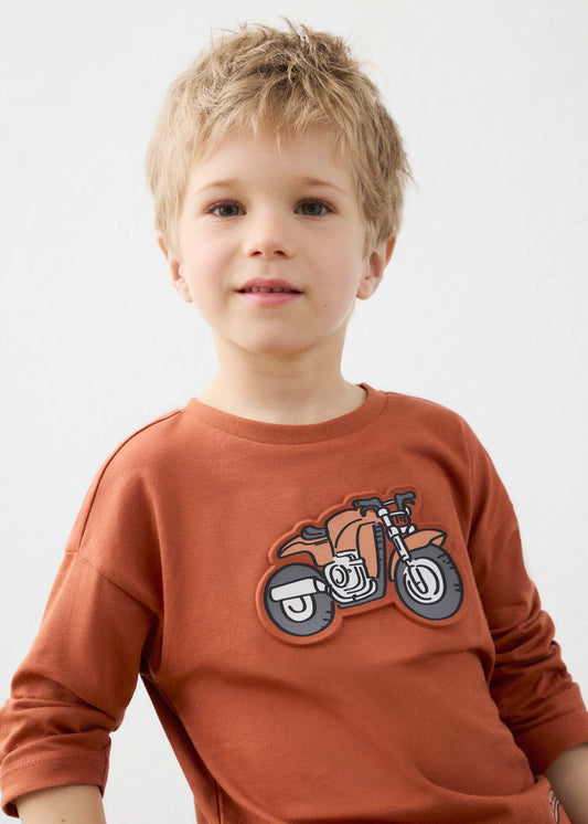 Boy's T-shirt with vehicle design