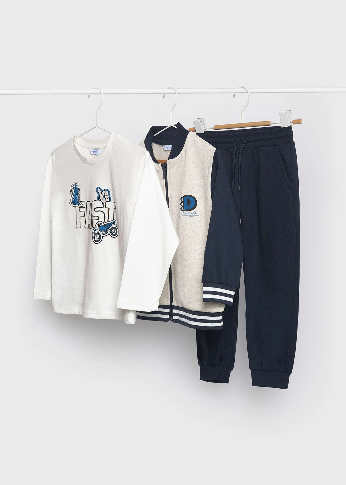 Boys' tracksuit with bomber jacket