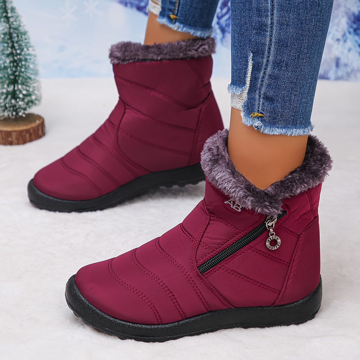 🔥Letzter Tag Aktion 50% RABATT - Damen gemütliche wasserdichte rutschfeste orthopädische Winterstiefel