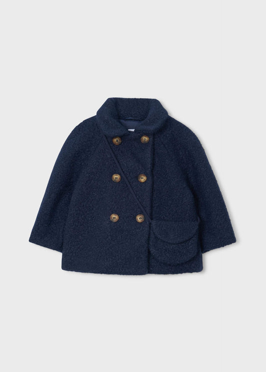 Corduroy coat with handbag for girls