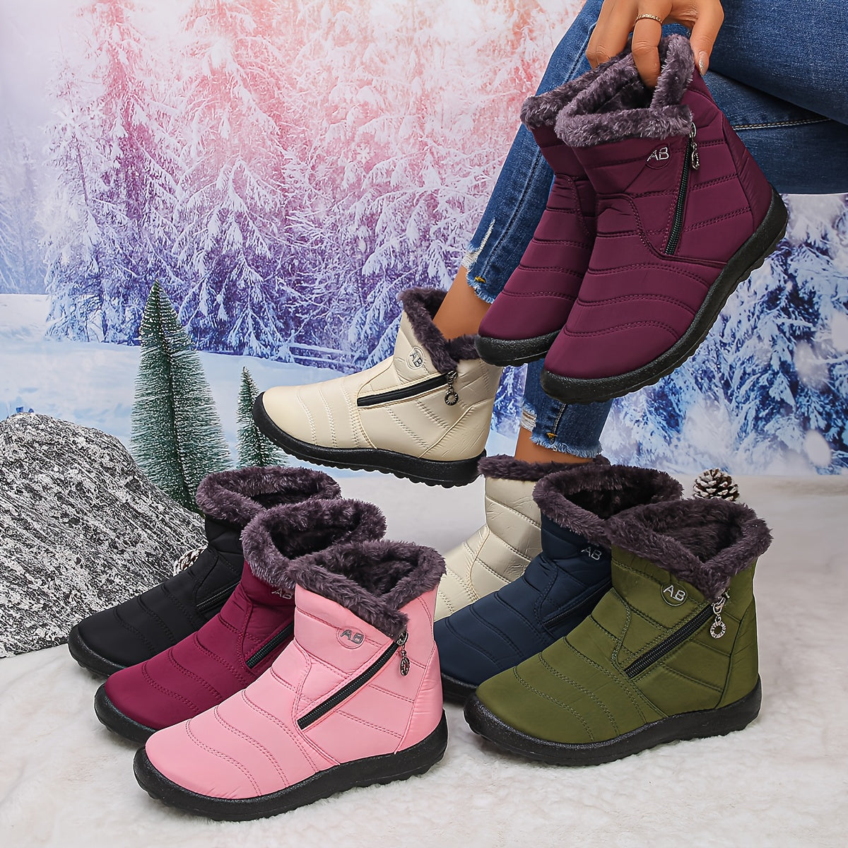 🔥Letzter Tag Aktion 50% RABATT - Damen gemütliche wasserdichte rutschfeste orthopädische Winterstiefel