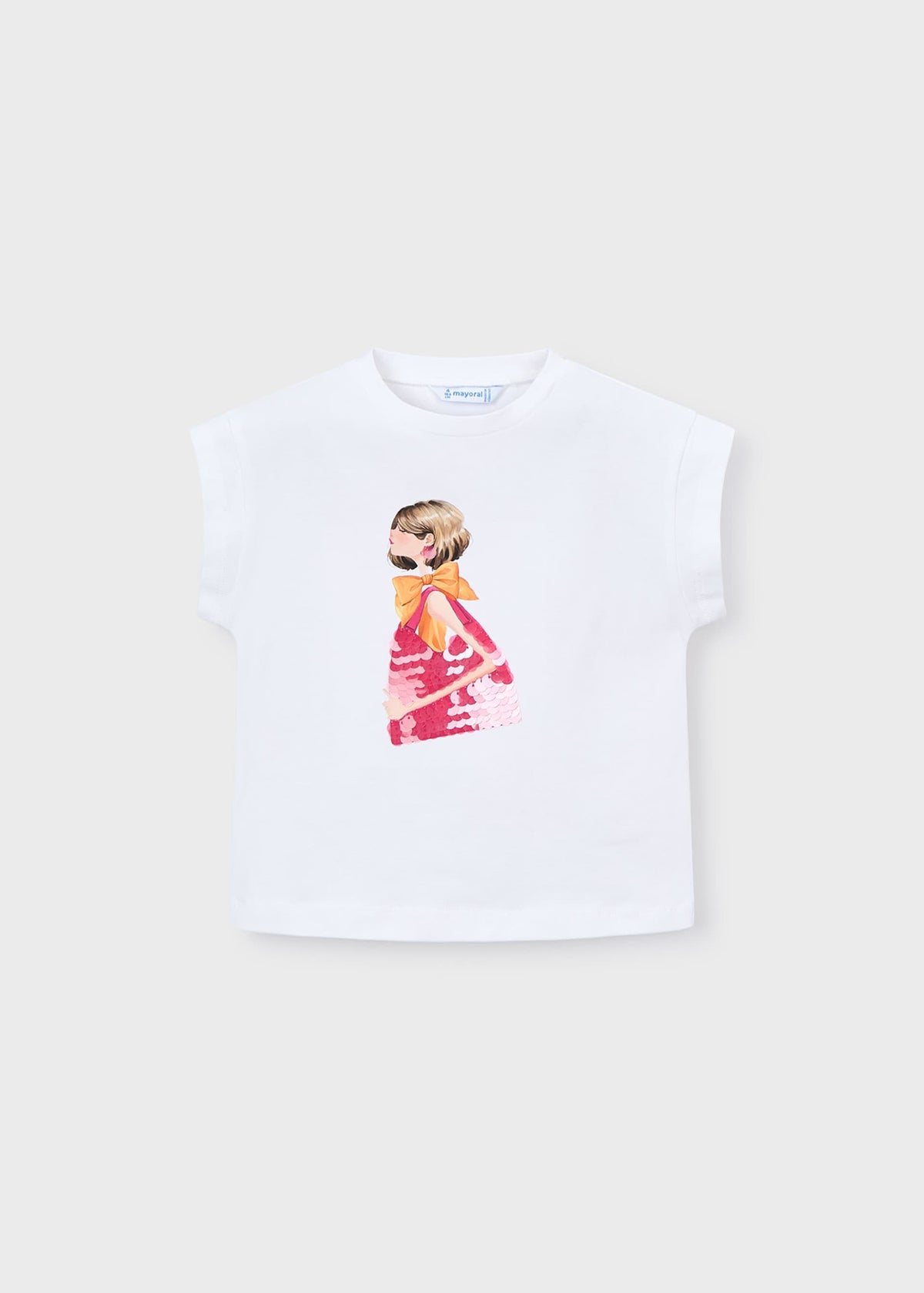 T-Shirt mit Puppen-Print für Mädchen