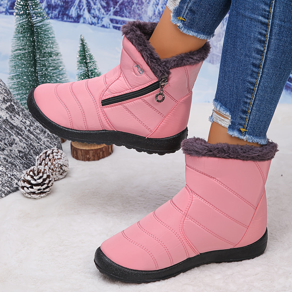 🔥Letzter Tag Aktion 50% RABATT - Damen gemütliche wasserdichte rutschfeste orthopädische Winterstiefel