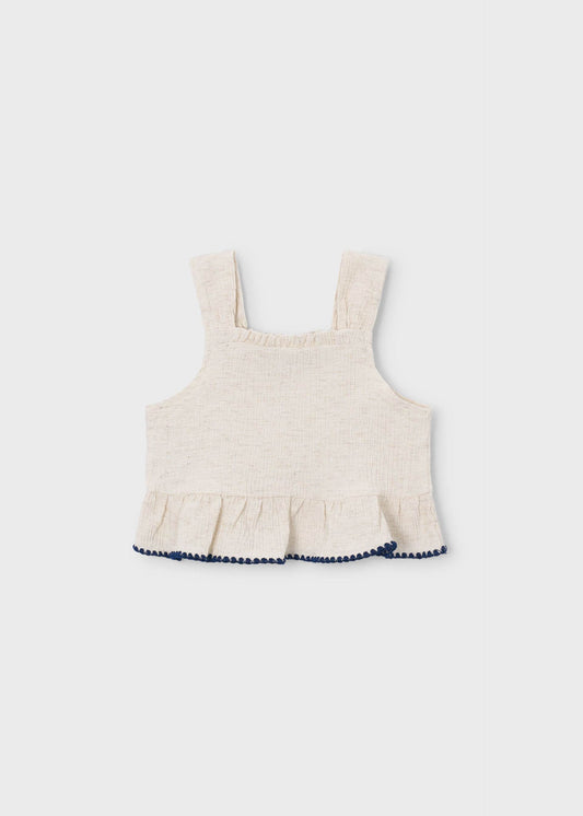 Bestickte Bluse für Mädchen