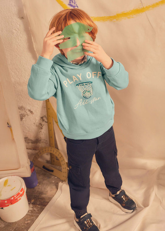 Embroidered boys' sweatshirt