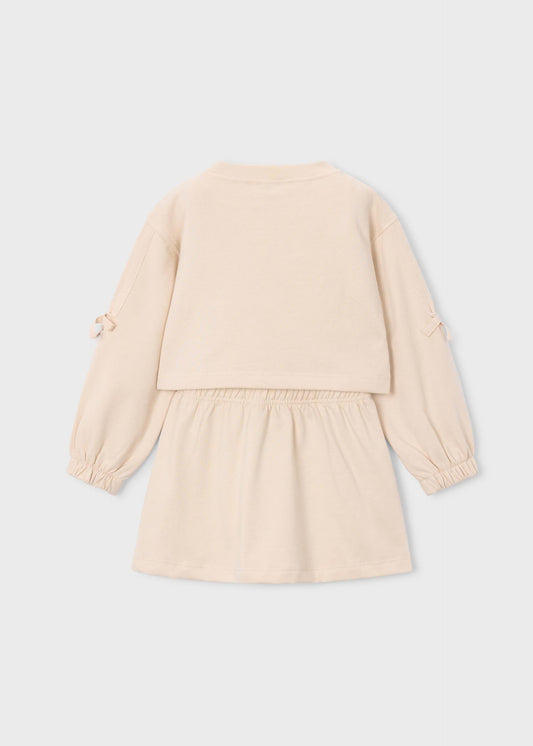 Besticktes Fleecekleid für Mädchen
