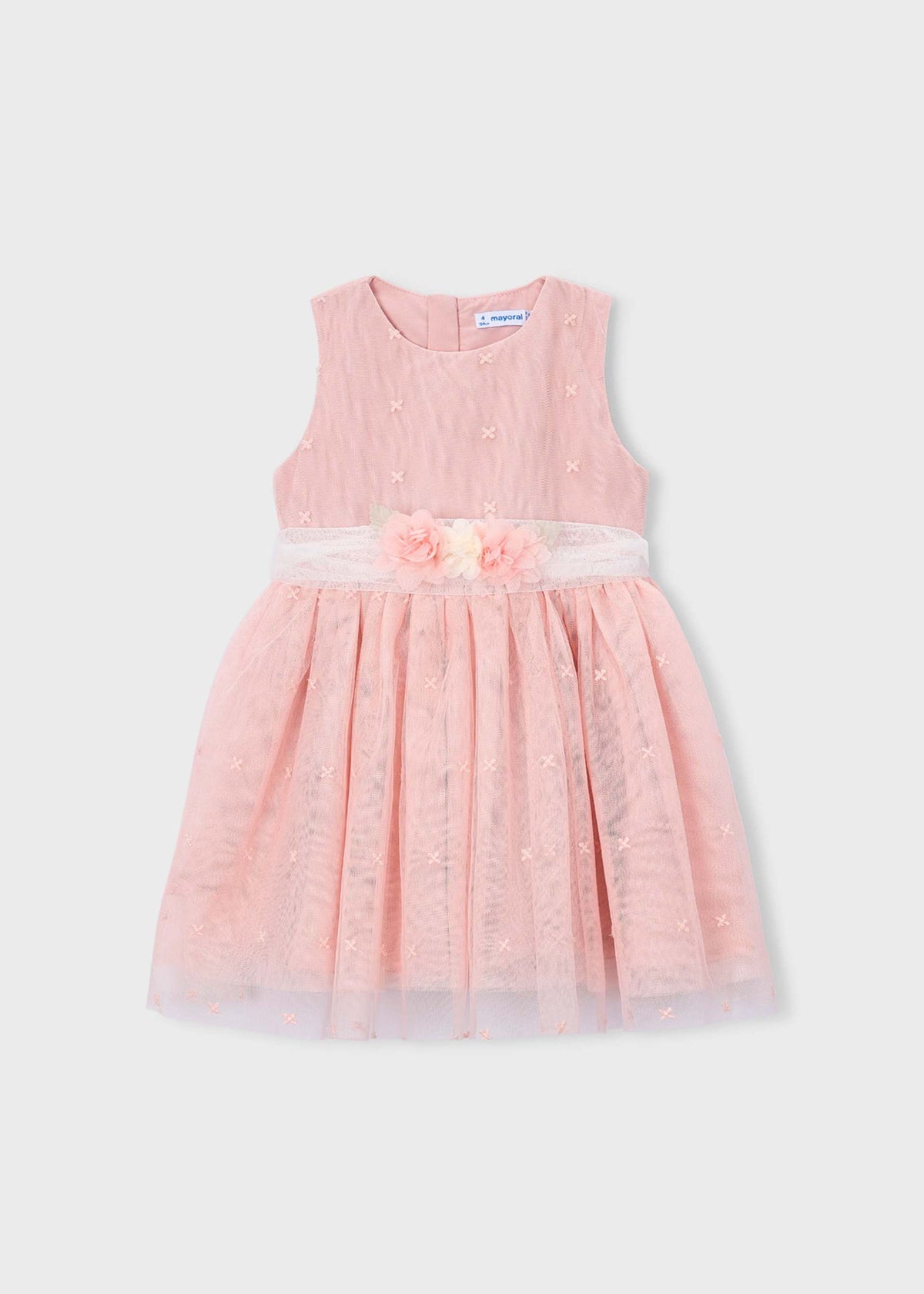 Besticktes festliches Tüllkleid für Mädchen