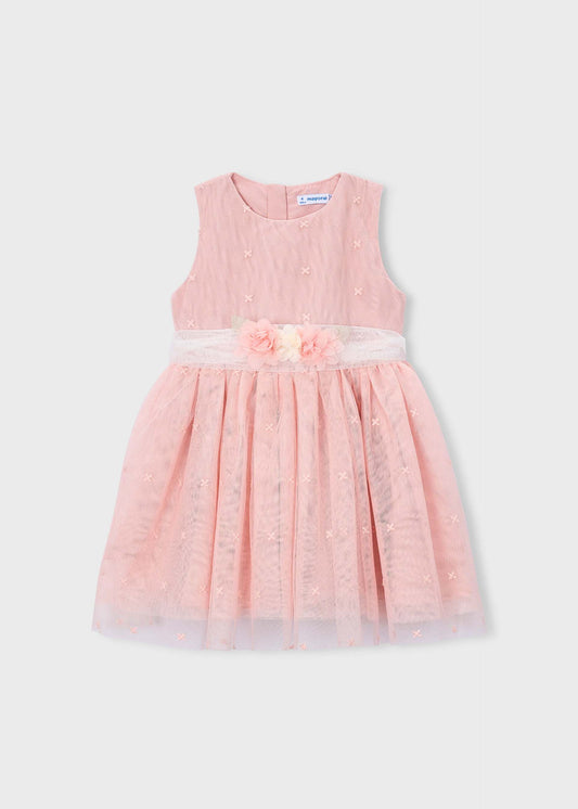 Besticktes festliches Tüllkleid für Mädchen