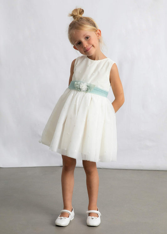 Besticktes festliches Tüllkleid für Mädchen