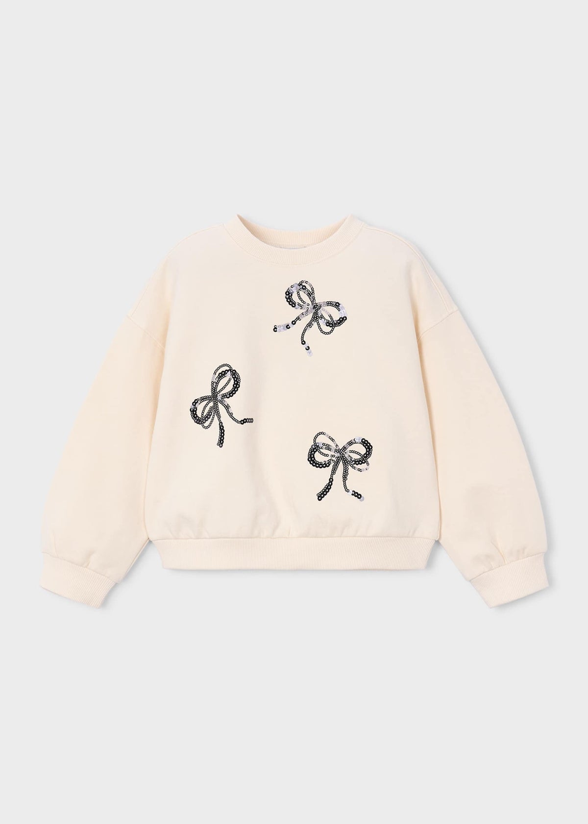 Embroidered girls' sweatshirt