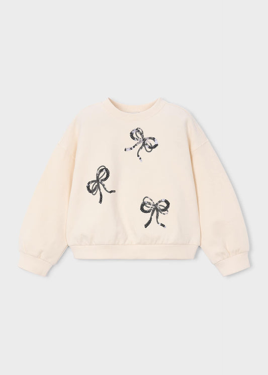 Besticktes Mädchen-Sweatshirt