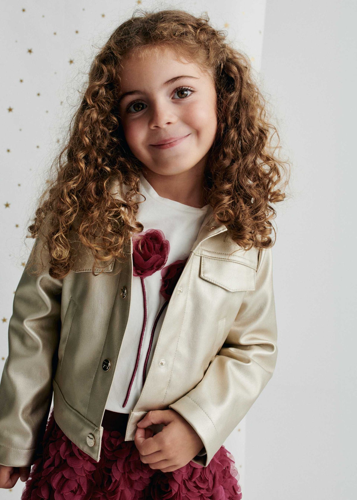 Kunstlederjacke für Mädchen
