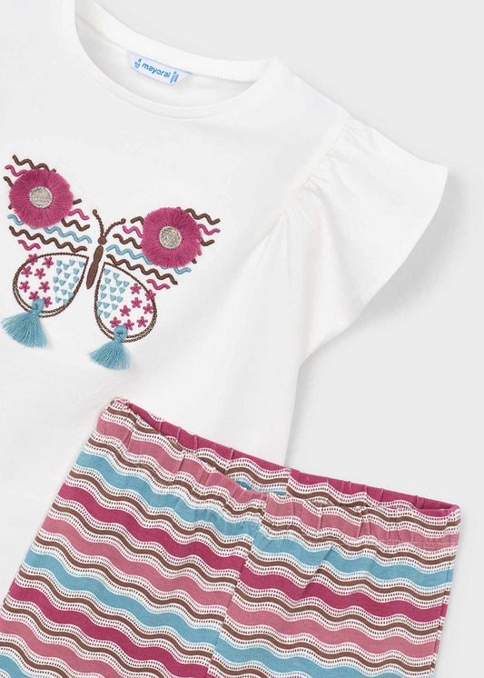 Flare leggings and T-shirt set for girls