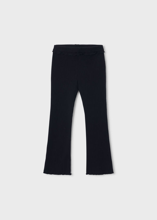 Ausgestellte gerippte Leggings für Mädchen