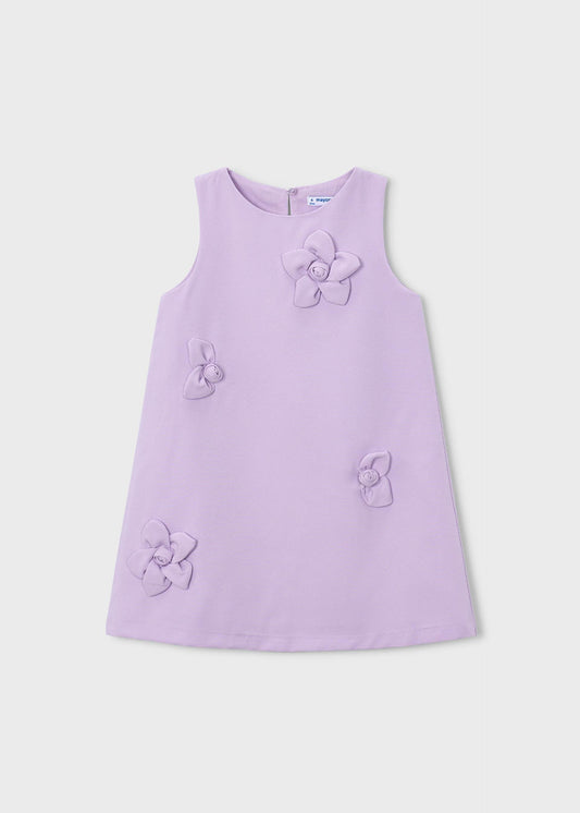 Festliches Mädchenkleid mit Blumenapplikation
