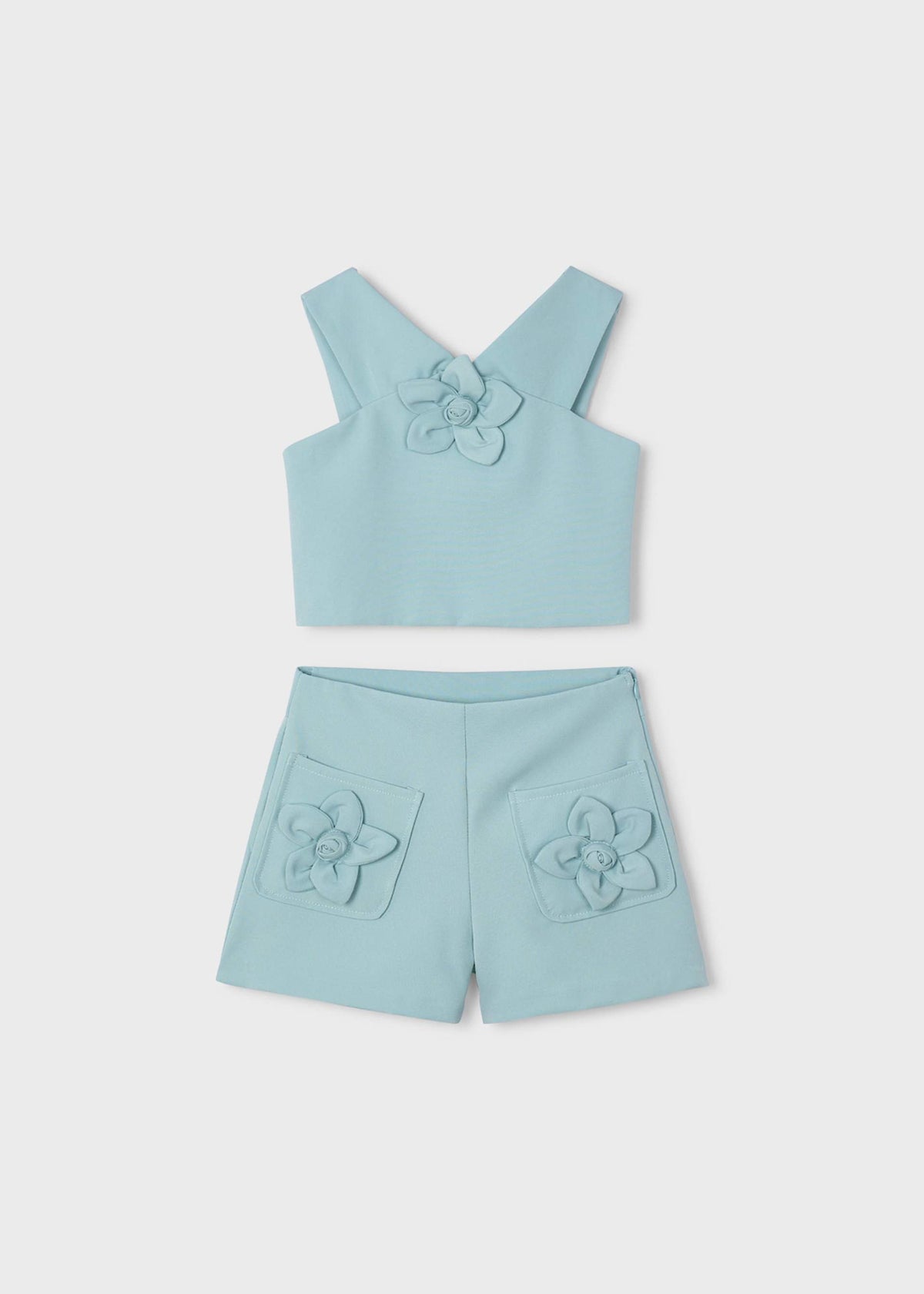Flower set with Bermuda Shorts girl