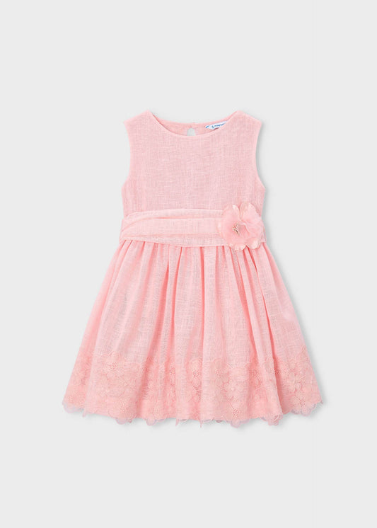 Festliches Kleid mit Spitzendetails für Mädchen