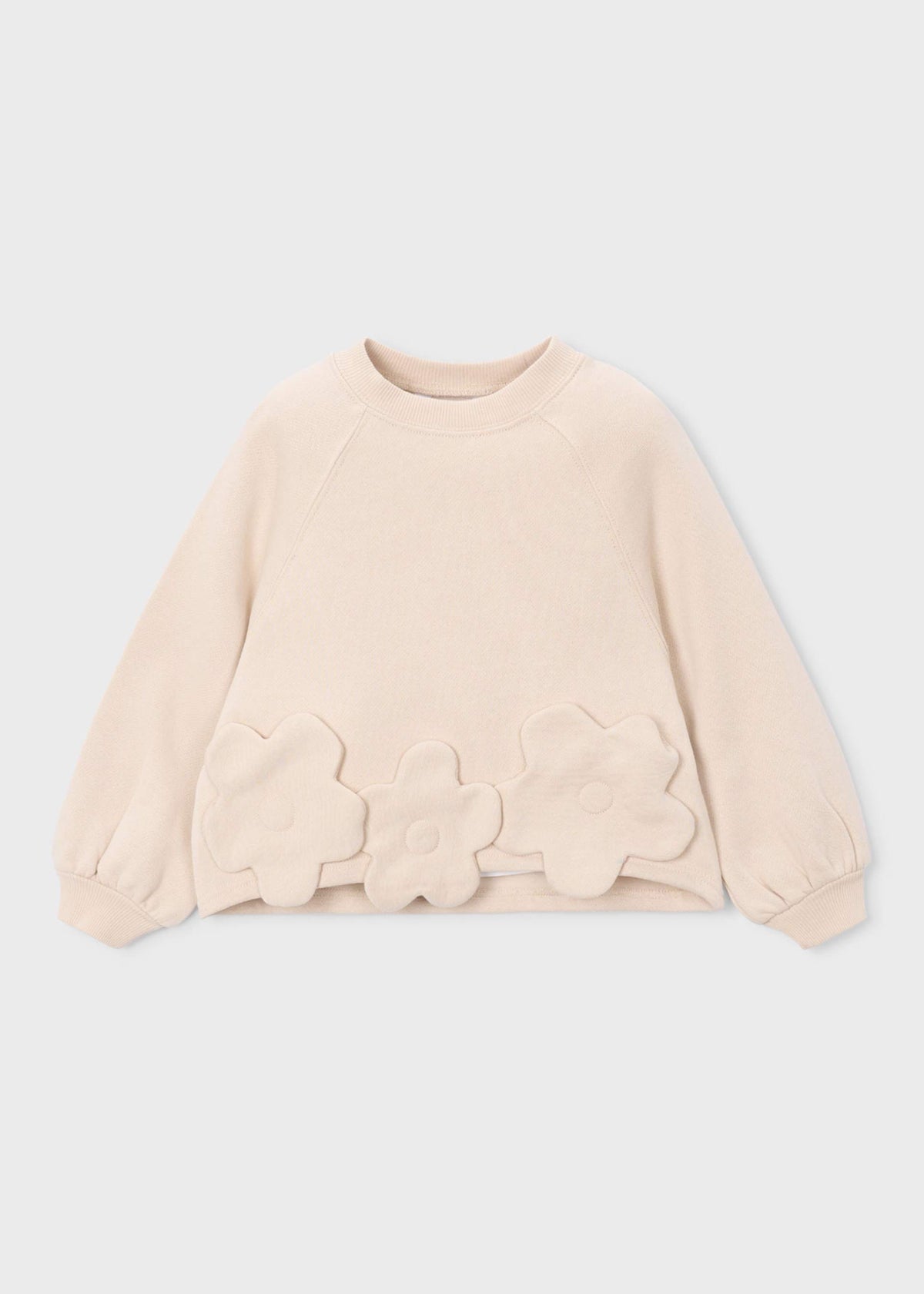 Girl aplique flower jumper