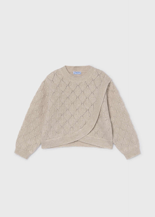 Asymmetrischer Pullover für Mädchen