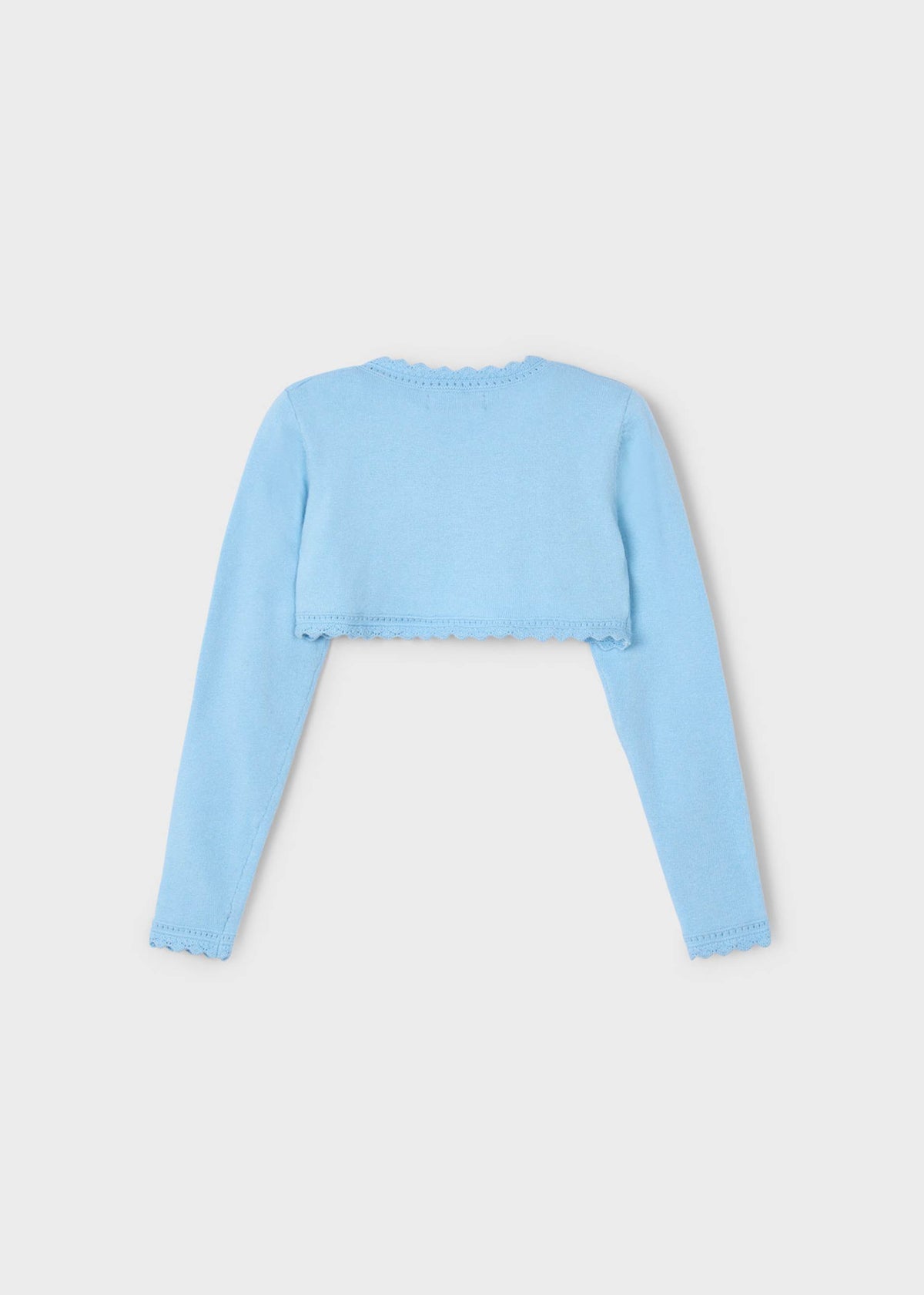 Mädchen-Strickjacke aus Basic-Trikot