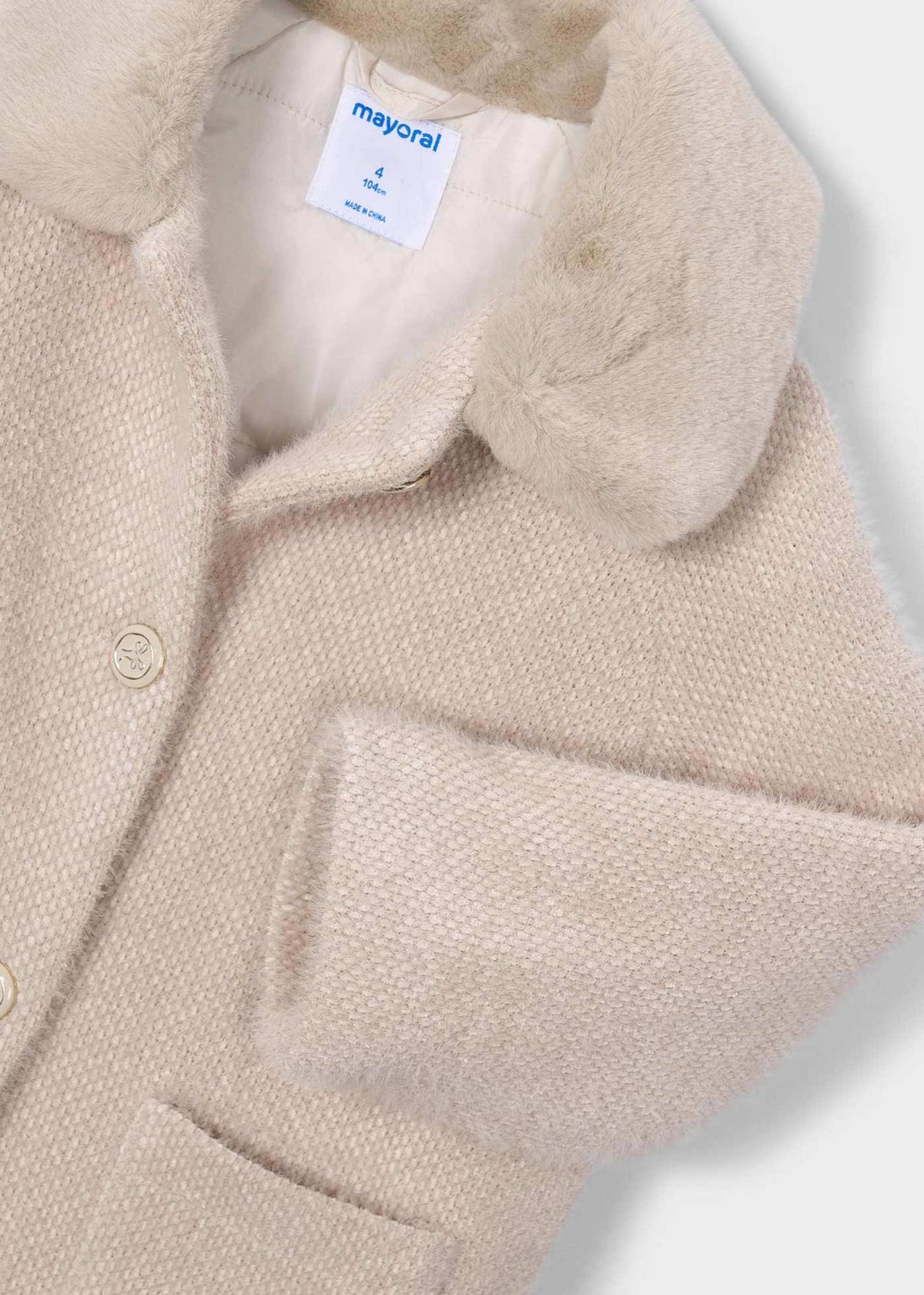 Girl fur coat