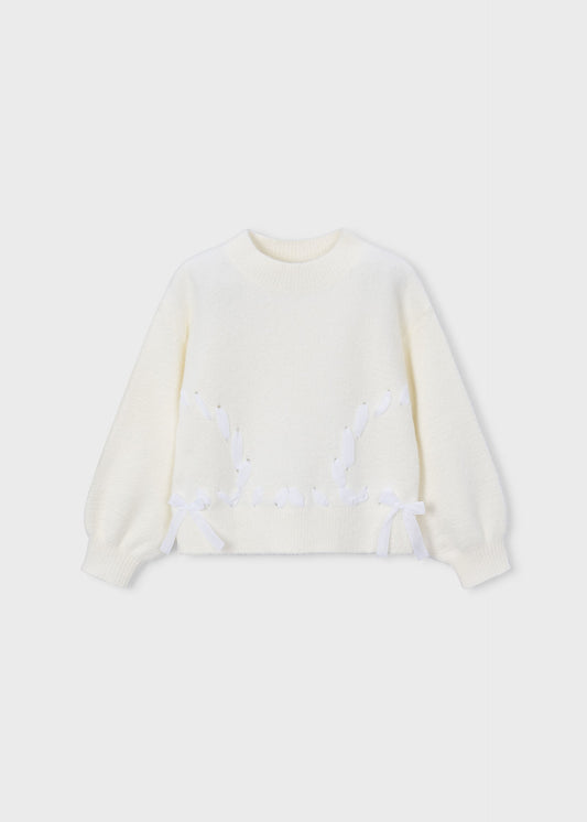 Mädchen-Fellpullover
