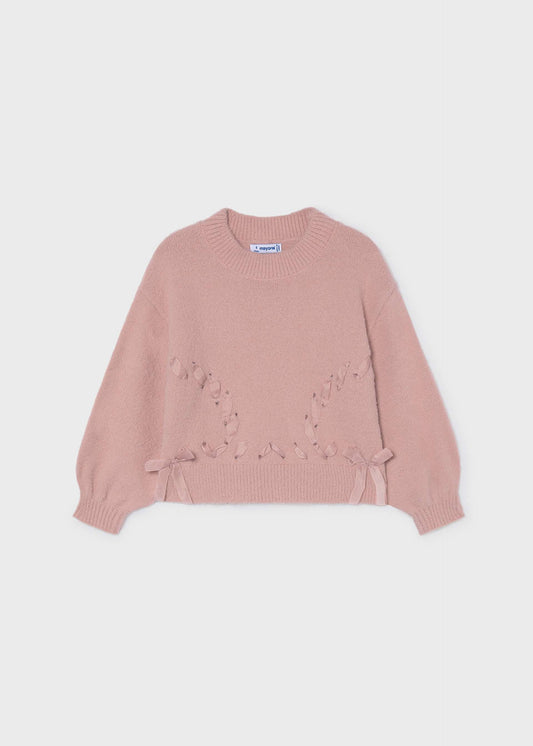 Mädchen-Fellpullover