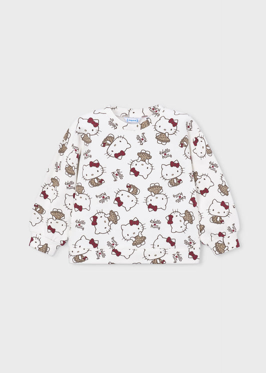 Mädchenpullover mit Hello-Kitty-Print