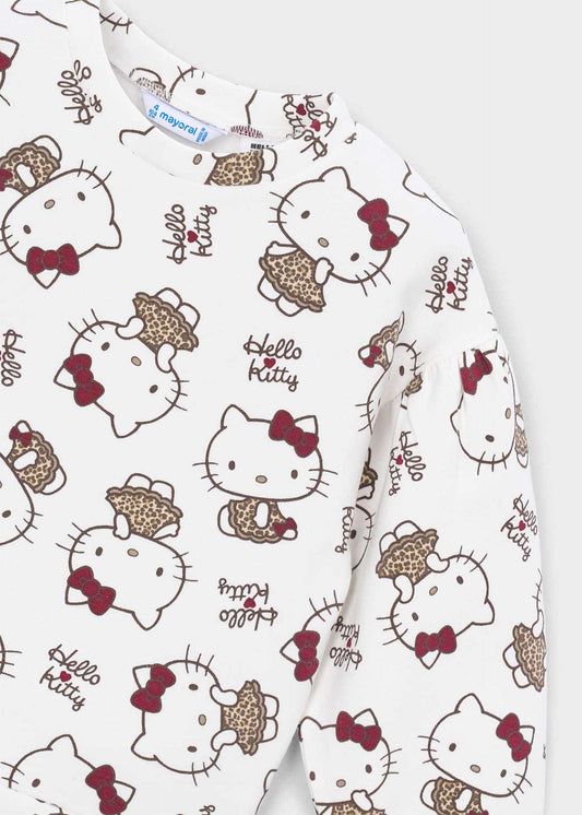 Mädchenpullover mit Hello-Kitty-Print