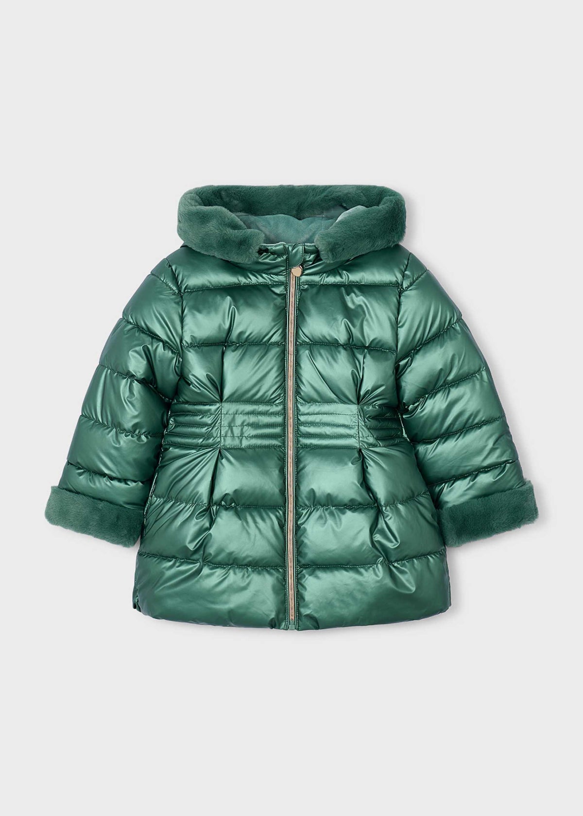 Girl metallic coat