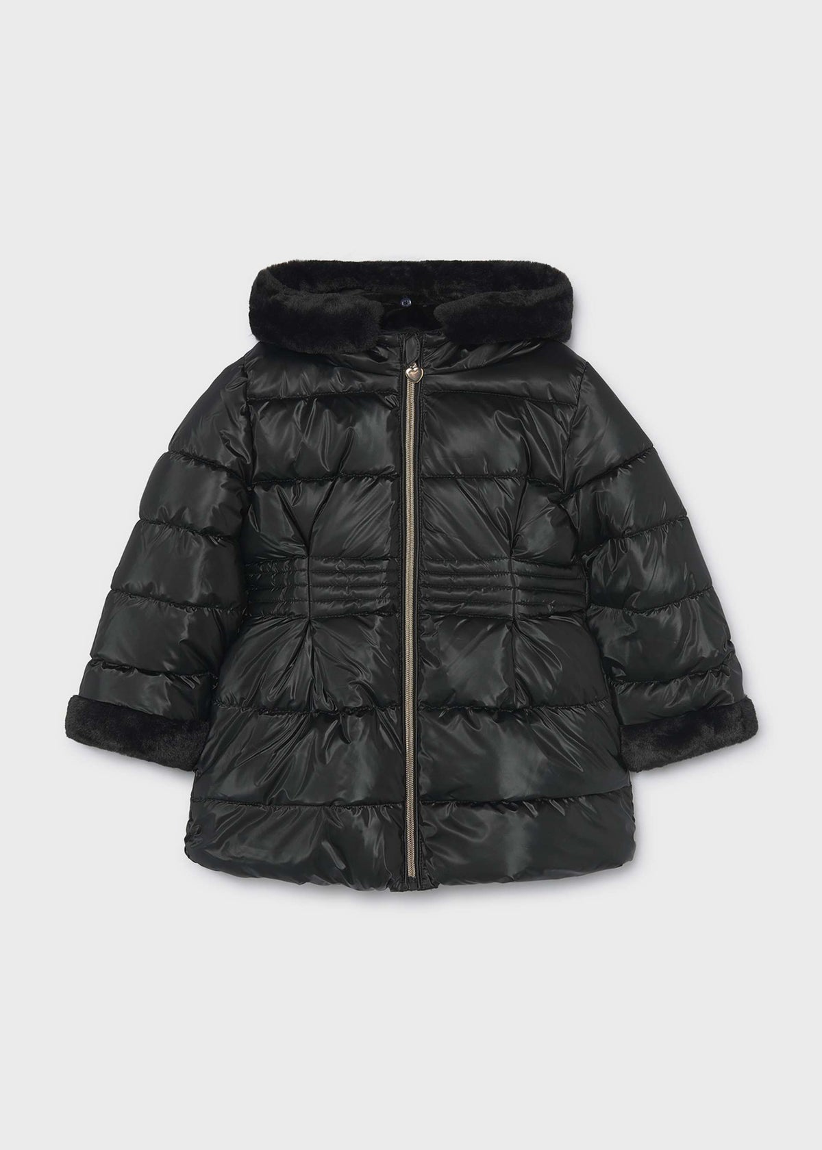 Girl metallic coat