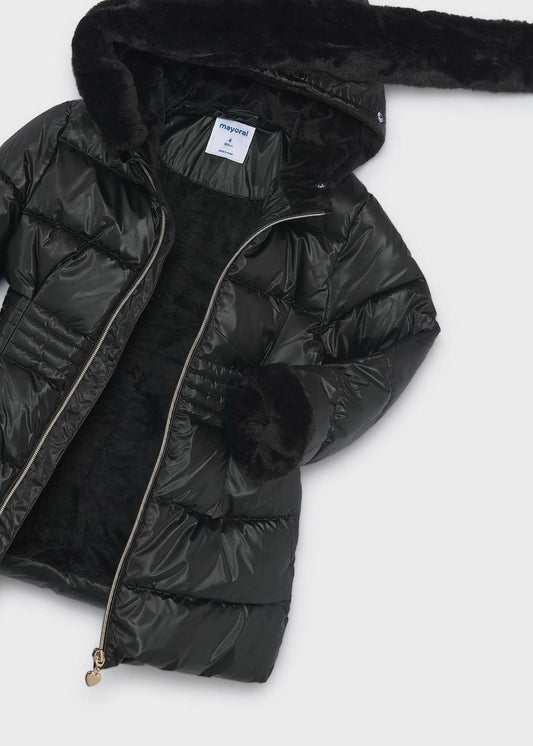 Girl metallic coat