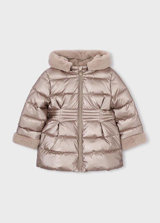 Girl metallic coat