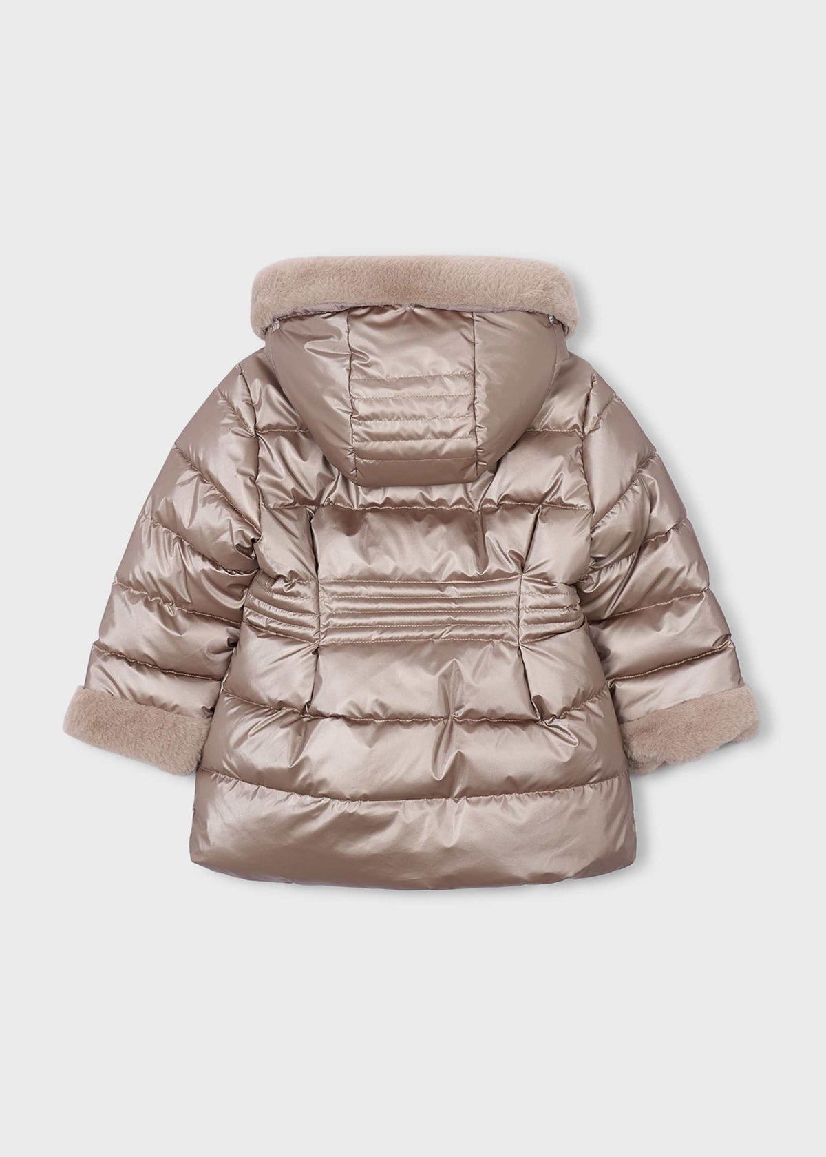 Girl metallic coat
