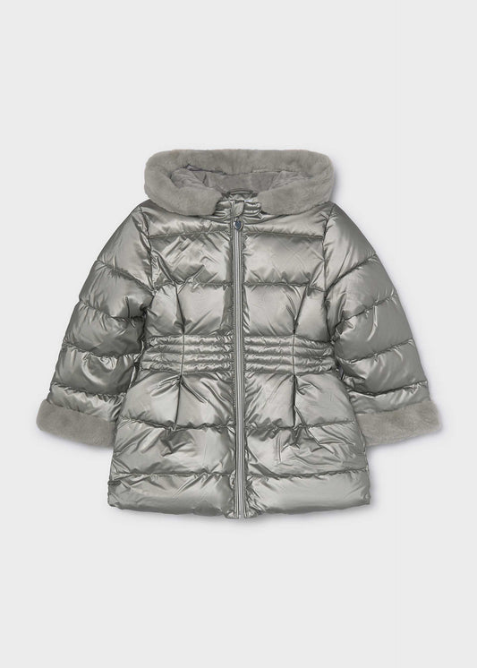 Girl metallic coat
