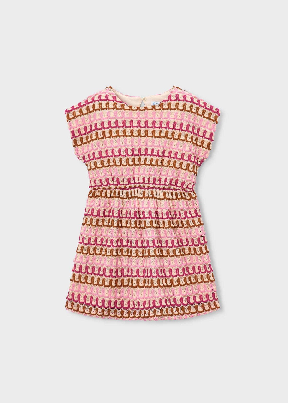 Girl multicolour crochet dress