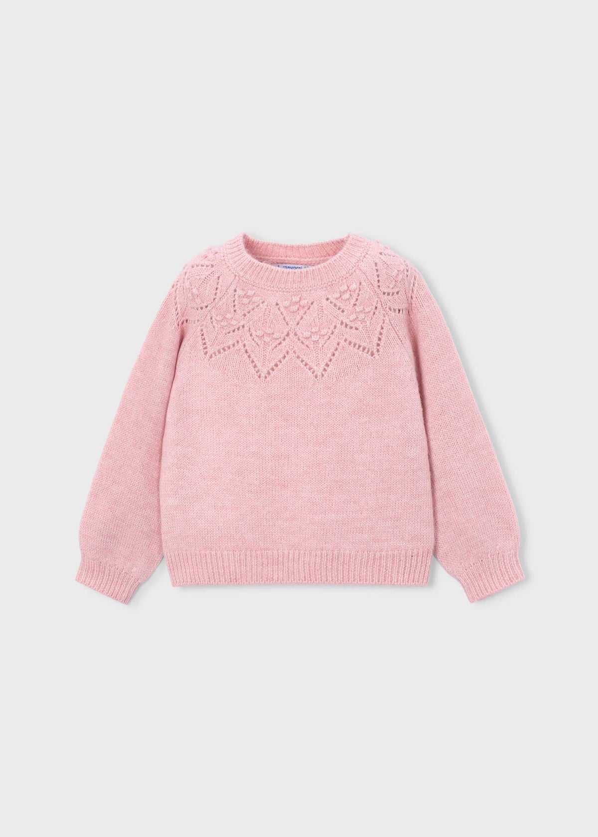Girl openwork sweater