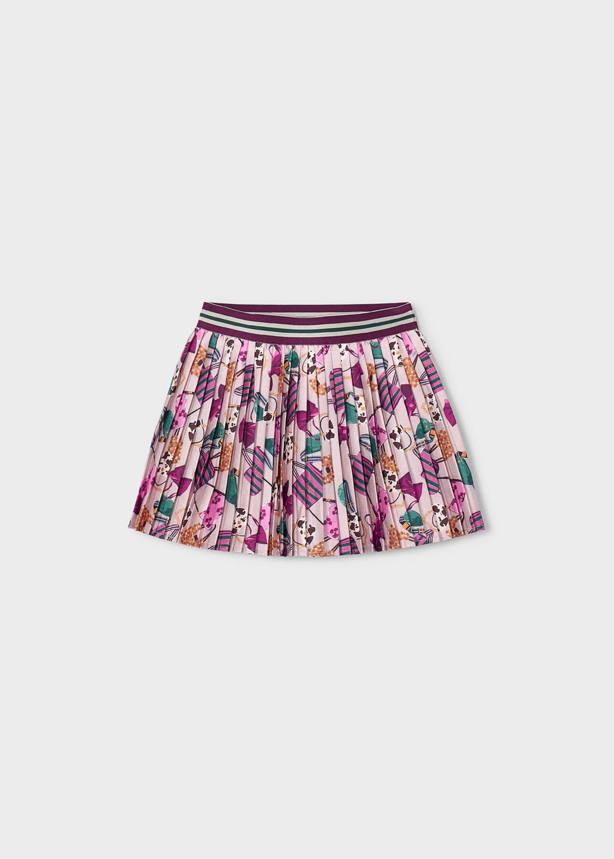 Plissee-Rock mit Print für Mädchen