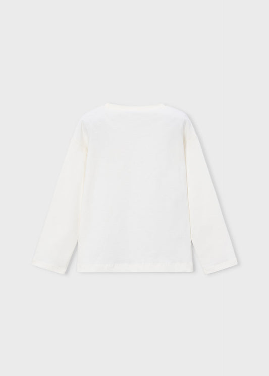 Mädchen-T-Shirt mit Siebdruck