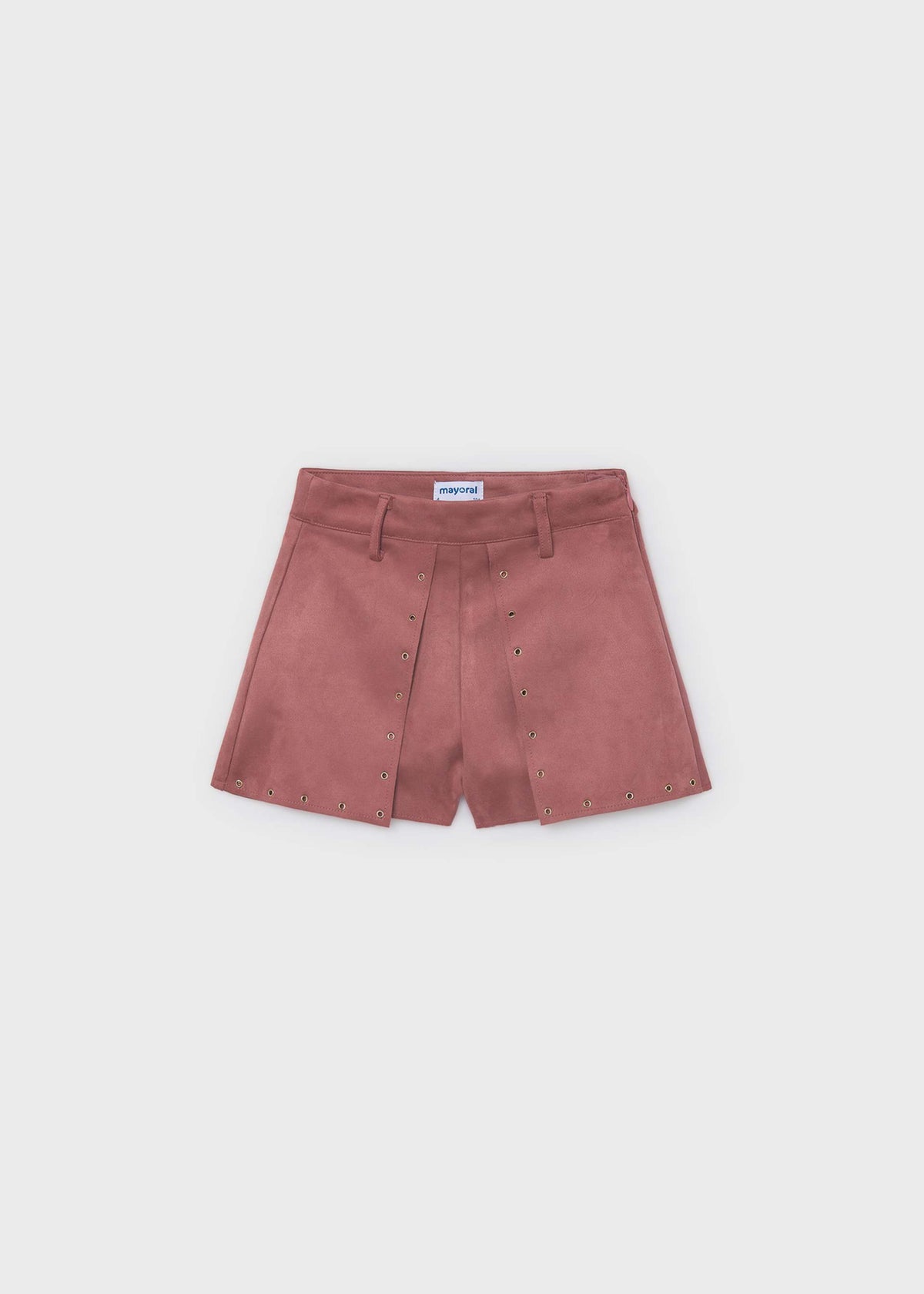 Girl suede effect Bermuda shorts